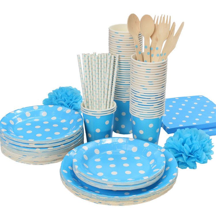 Paper plates and cups