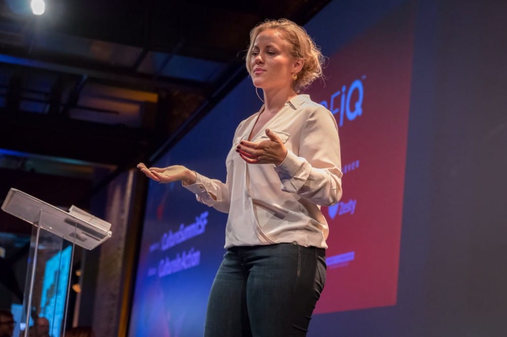 Vanessa Shaw speaking at Culture Summit