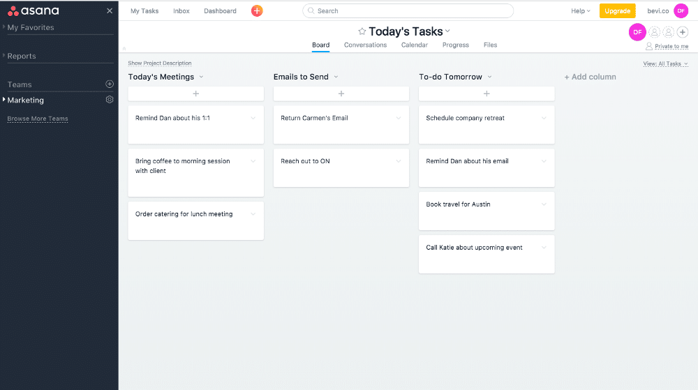 task managing for Executive Assistants