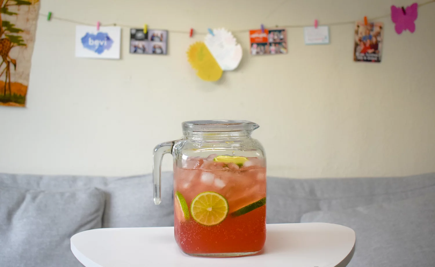 Key Lime Punch on table