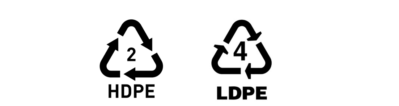 Plastic Fill Recycling Symbol 2 & 4